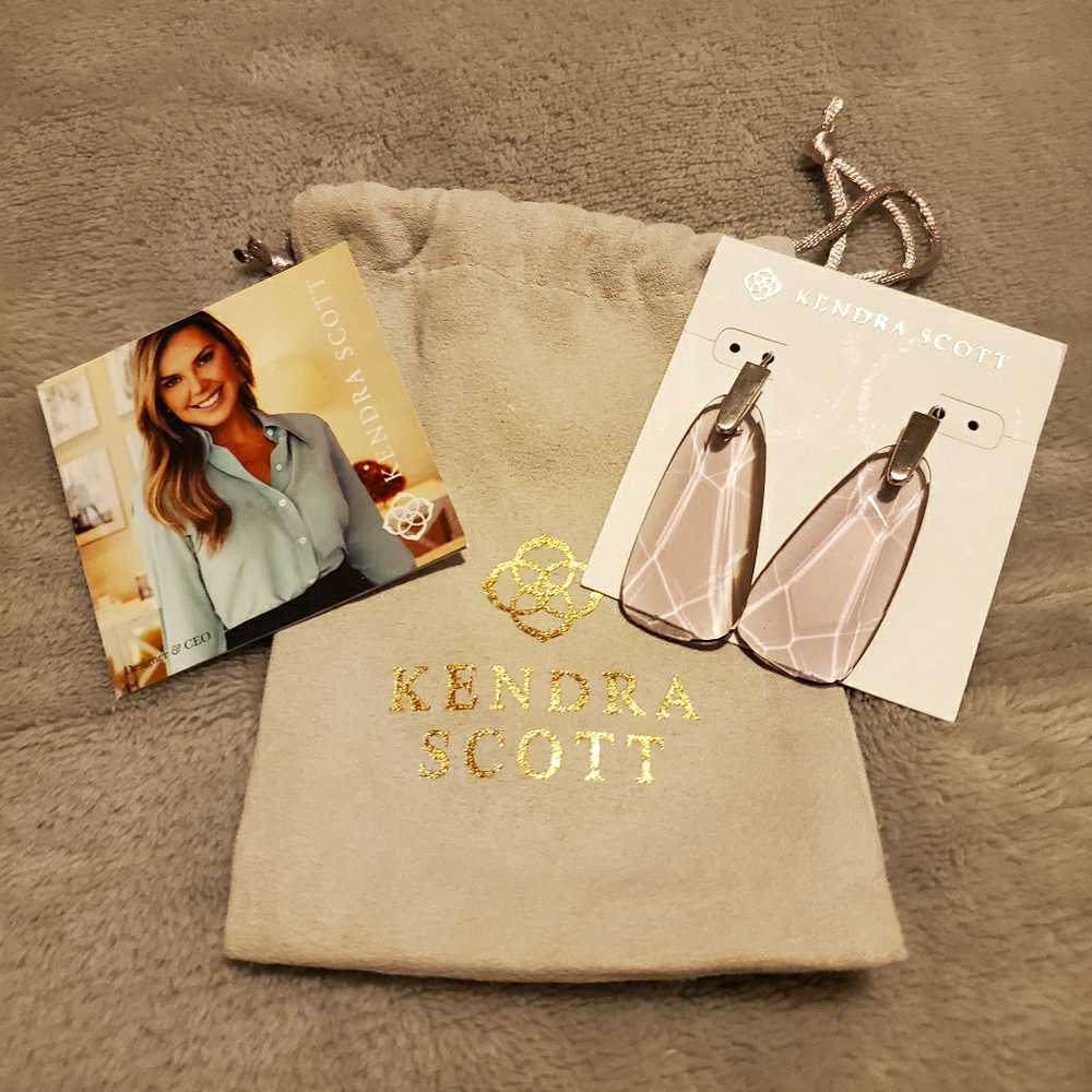 Nw/T Kendra Scott Faux Amethyst Earrings